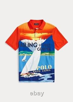 Polo Ralph Lauren 1967 Geneva Regatta Yacht Sailing Mesh Polo Shirt NWT L