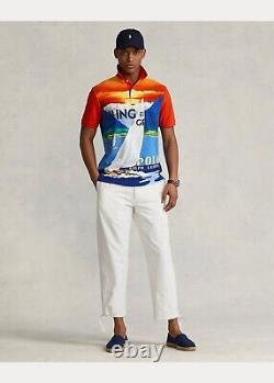 Polo Ralph Lauren 1967 Geneva Regatta Yacht Sailing Mesh Polo Shirt NWT L