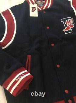 Polo Ralph Lauren 1992 P-Wing Stadium Baseball Jacket Sz Large