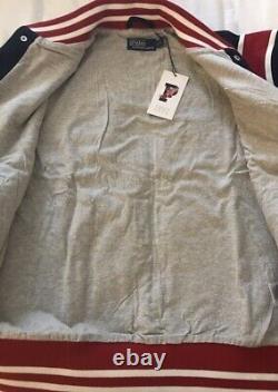 Polo Ralph Lauren 1992 P-Wing Stadium Baseball Jacket Sz Large