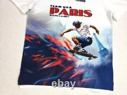 Polo Ralph Lauren 2024 Paris Olympic Team USA Skateboard Graphic Mesh Polo Shirt