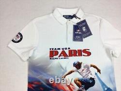 Polo Ralph Lauren 2024 Paris Olympic Team USA Skateboard Graphic Mesh Polo Shirt