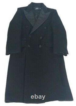 Polo Ralph Lauren $798 Double Breasted Wool Tuxedo Coat Black Women's, Size 8