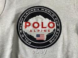 Polo Ralph Lauren Alpine Racing Patch Hoodie Sweatshirt Sweater NWT Men's XL