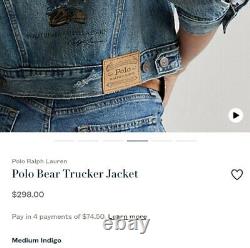 Polo Ralph Lauren Bear Women's Trucker Jacket M