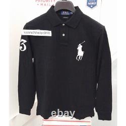 Polo Ralph Lauren Big Pony Custom Slim Fit Mesh Long Sleeve Shirt Mens Sz Medium