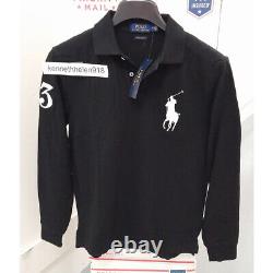 Polo Ralph Lauren Big Pony Custom Slim Fit Mesh Long Sleeve Shirt Mens Sz Medium