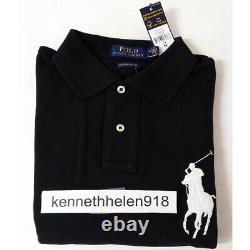 Polo Ralph Lauren Big Pony Custom Slim Fit Mesh Long Sleeve Shirt Mens Sz Medium