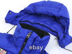 Polo Ralph Lauren Big Pony Hooded Puffer Down Vest withUSA Patch Sapphire