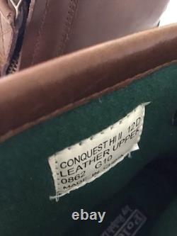 Polo Ralph Lauren Boot Men 12D Brown Black Conquest Hi II Leather Double Zip New