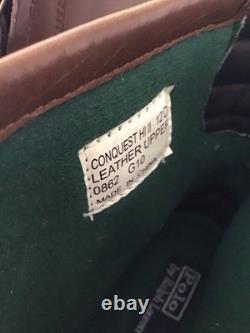 Polo Ralph Lauren Boot Men 12D Brown Black Conquest Hi II Leather Double Zip New