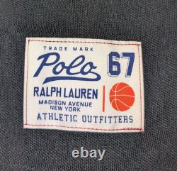 Polo Ralph Lauren Classic Fit Basketball 67 Multi Patch Polo Shirt in Black