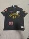 Polo Ralph Lauren Classic Fit Basketball 67 Multi Patch Polo Shirt In Black L