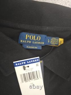 Polo Ralph Lauren Classic Fit Basketball 67 Multi Patch Polo Shirt in Black L Polo Ralph Lauren Classic Fit Basketball 67 Multi Patch Polo Shirt in Black L
