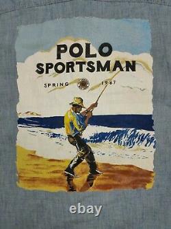 Polo Ralph Lauren Classic Fit Sportsman Denim Long-Sleeve Button-Down Shirt