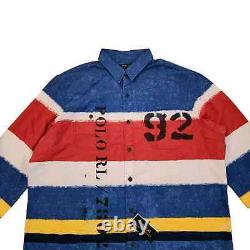 Polo Ralph Lauren Classic Fit Striped Oxford Workshirt Long Sleeve Men's M