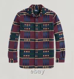 Polo Ralph Lauren Classic Flannel Jacquard Workshiirt Men Size Medium
