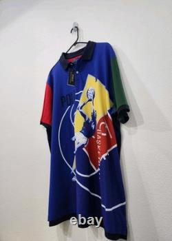 Polo Ralph Lauren Color Block Basketball Graphic Mesh Polo Classic Fit Size Lrg