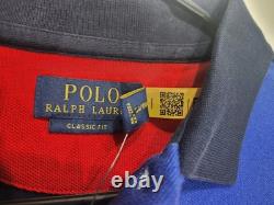 Polo Ralph Lauren Color Block Basketball Graphic Mesh Polo Classic Fit Size Lrg