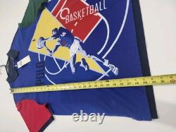 Polo Ralph Lauren Color Block Basketball Graphic Mesh Polo Classic Fit Size Lrg