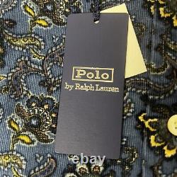 Polo Ralph Lauren Custom Fit Paisley Corduroy Button Down Shirt Mens Sz M NWT