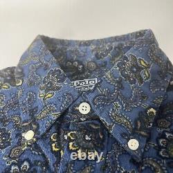 Polo Ralph Lauren Custom Fit Paisley Corduroy Button Down Shirt Mens Sz M NWT