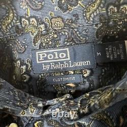 Polo Ralph Lauren Custom Fit Paisley Corduroy Button Down Shirt Mens Sz M NWT