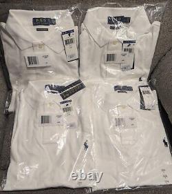 Polo Ralph Lauren Custom Slim Fit Women Shirt Lot Of 4 Size L