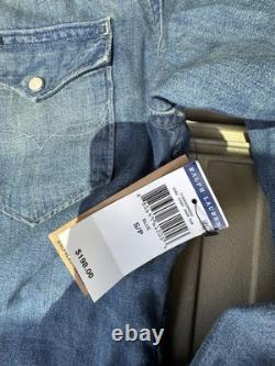 Polo Ralph Lauren Distressed Repaired Denim Western Shirt Size s