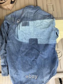 Polo Ralph Lauren Distressed Repaired Denim Western Shirt Size s
