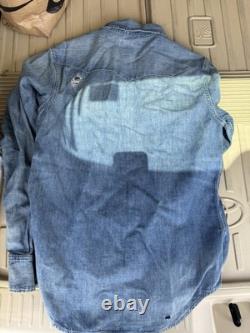 Polo Ralph Lauren Distressed Repaired Denim Western Shirt Size s