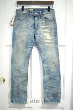 Polo Ralph Lauren Double Rl Rrl Boyfit Boy Fit Distressed Denim Jeans $360+