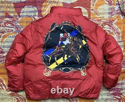 Polo Ralph Lauren Down Jacket Equestrian Patchwork Stadium VTG Mercer RRL Club