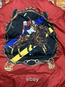 Polo Ralph Lauren Down Jacket Equestrian Patchwork Stadium VTG Mercer RRL Club