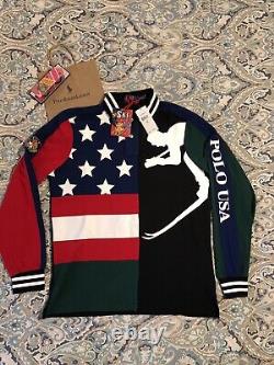 Polo Ralph Lauren Downhill Skier Rugby Polo Shirt RARE Limited Edition NEW