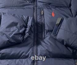 Polo Ralph Lauren El Cap Hooded Down Fill Puffer Jacket Navy New WithTags Men's L