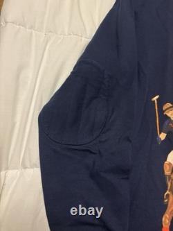 Polo Ralph Lauren Five Horseman Rugby Shirt-Blue-Men's XL RARE (READ)