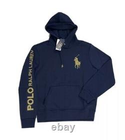Polo Ralph Lauren Gold Big Pony Double Knit Tracksuit Navy New WithTags Mens XL