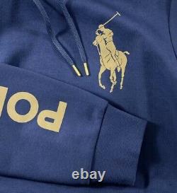 Polo Ralph Lauren Gold Big Pony Double Knit Tracksuit Navy New WithTags Mens XL