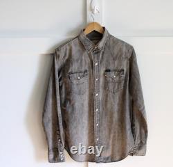 Polo Ralph Lauren Gray Denim Western Shirt Small NWT