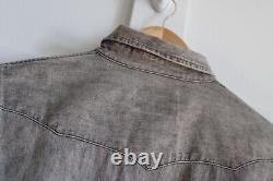 Polo Ralph Lauren Gray Denim Western Shirt Small NWT