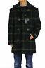 Polo Ralph Lauren Heavy Lauren Wool Hooded Toggle Overcoat Pea Coat Tartan Plaid