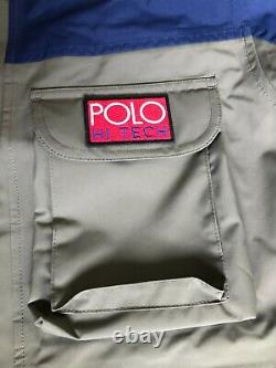 Polo Ralph Lauren Hi Tech Waterproof Anorak Jacket Olive Navy Men's L and XL