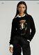 Polo Ralph Lauren Holiday Bear Black Wool Cashmere Sweater Womens Msrp $398 Sz M