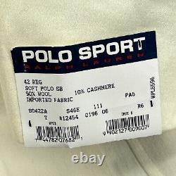 Polo Ralph Lauren Jacket Mens 42 R POLO SPORT Spellout Cashmere Wool VTG NOS NWT