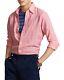 Polo Ralph Lauren L90208 Mens Pink Linen Chambray Custom Fit Shirt Size M