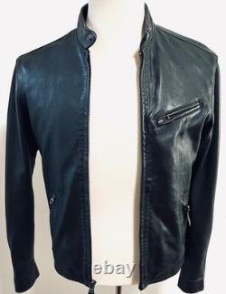 Polo Ralph Lauren Lambskin Leather Café Racer Jacket Size SP
