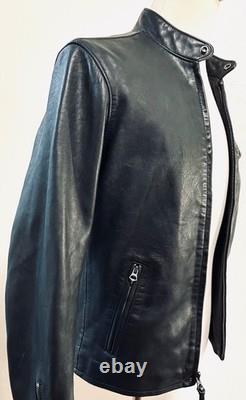 Polo Ralph Lauren Lambskin Leather Café Racer Jacket Size SP