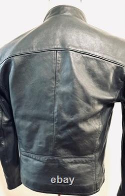 Polo Ralph Lauren Lambskin Leather Café Racer Jacket Size SP