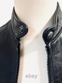 Polo Ralph Lauren Lambskin Leather Café Racer Jacket Size SP Polo Ralph Lauren Lambskin Leather Café Racer Jacket Size SP